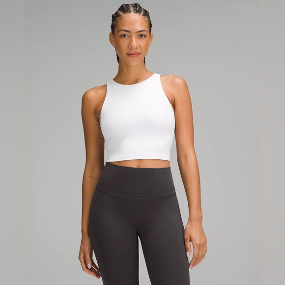 Lululemon Align White High Neck Tank Sz 6 - Picture 1 of 5